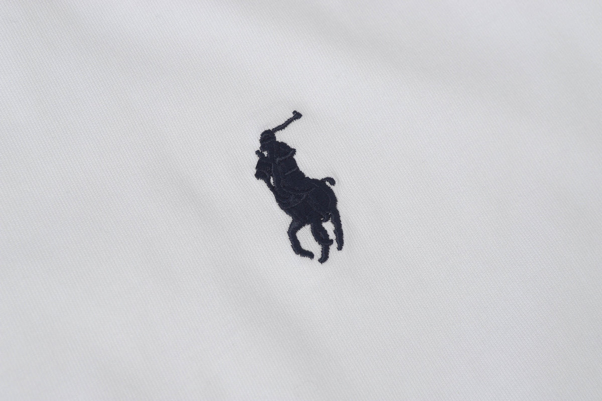 Ralph Lauren Men's White Crew‑Neck Short‑Sleeve Embroidered Pony T‑Shirt