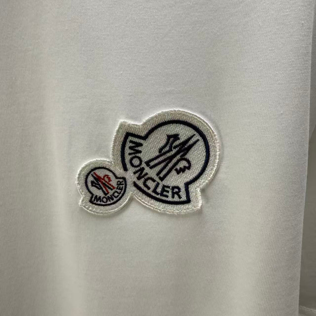 Moncler Double Badge T-Shirt White