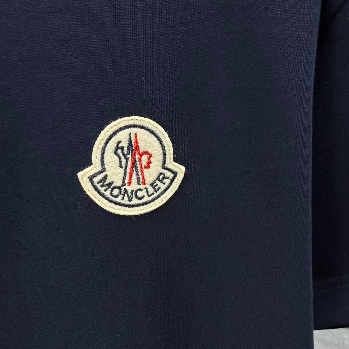 Moncler Classic Badge T-Shirt Navy