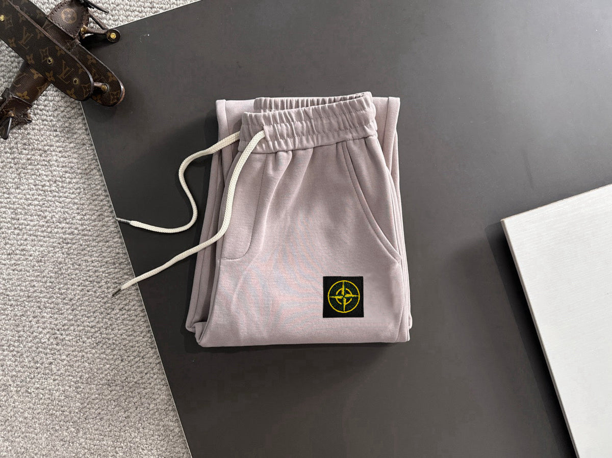 Stone Island Heavyweight Slim Straight Drawcord Sweatpants - 2 Colors