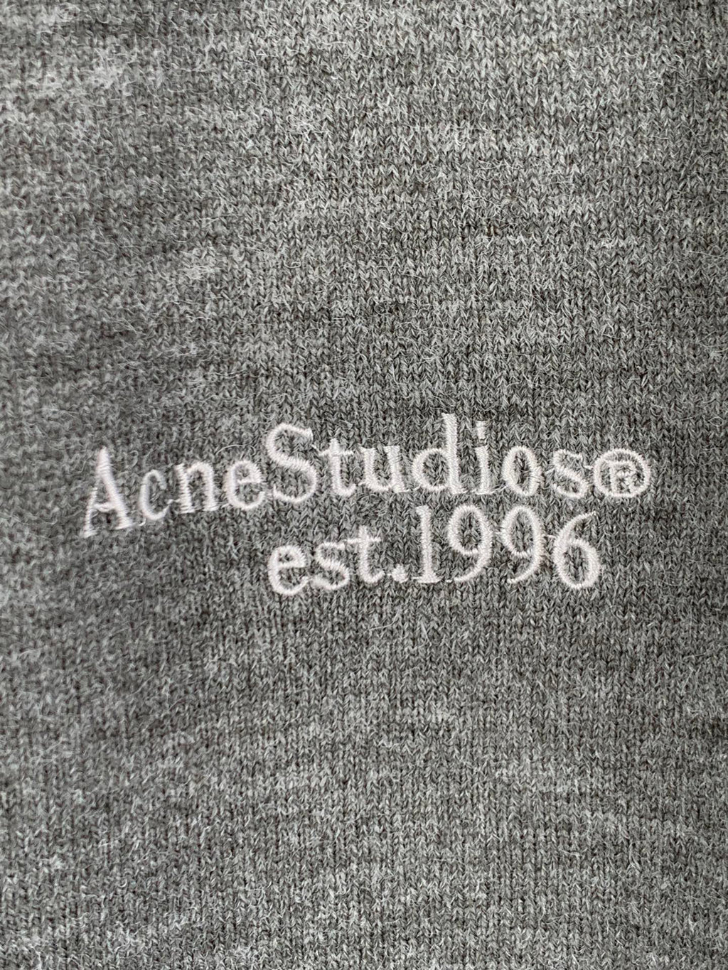 Acne Studios Long‑Sleeve Knit Polo Sweater