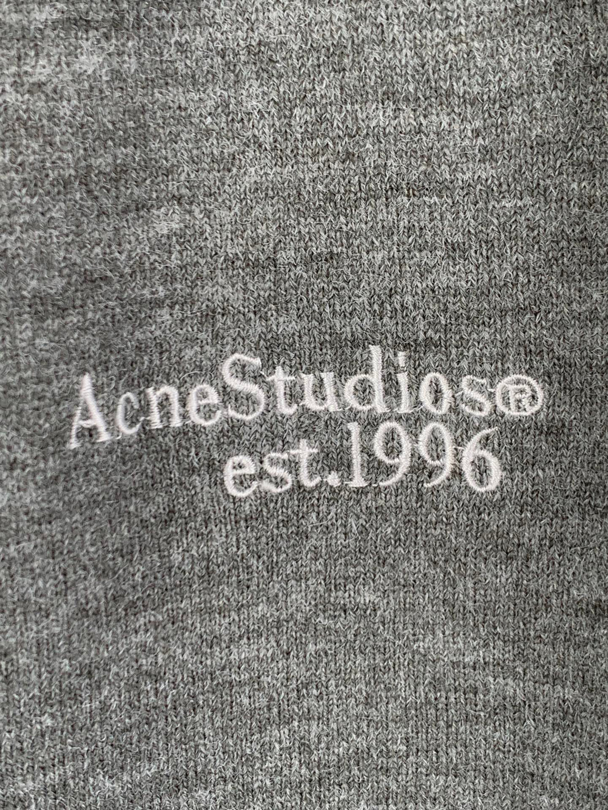 Acne Studios Long‑Sleeve Knit Polo Sweater
