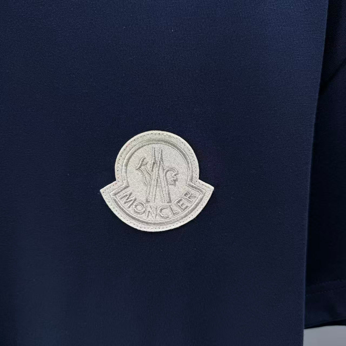 Moncler Tonal 3D Badge T-Shirt Navy
