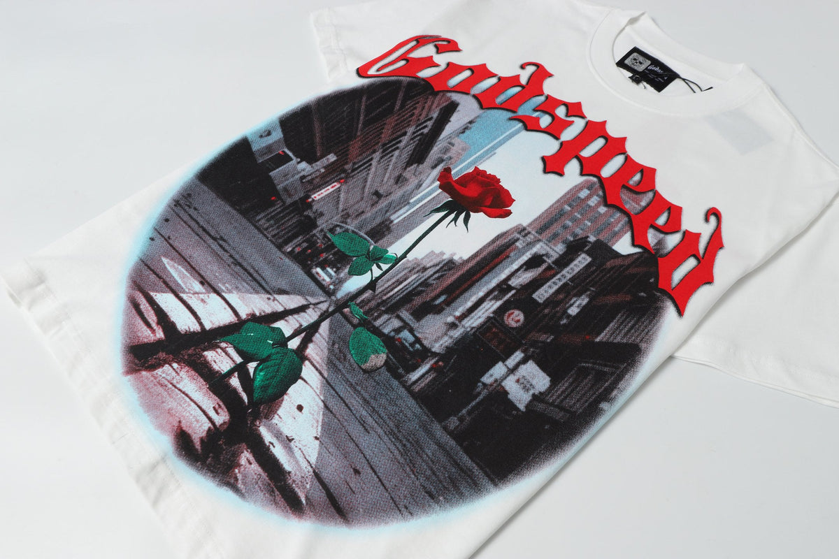 Godspeed City Street Rose Vintage Graphic Tee