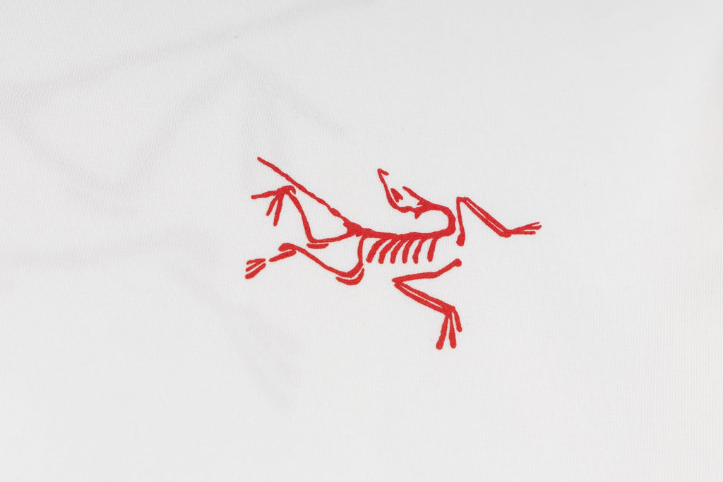 Arc'teryx Red Bird Logo Crew Neck Short‑Sleeve T‑Shirt, Unisex Relaxed Fit Tee