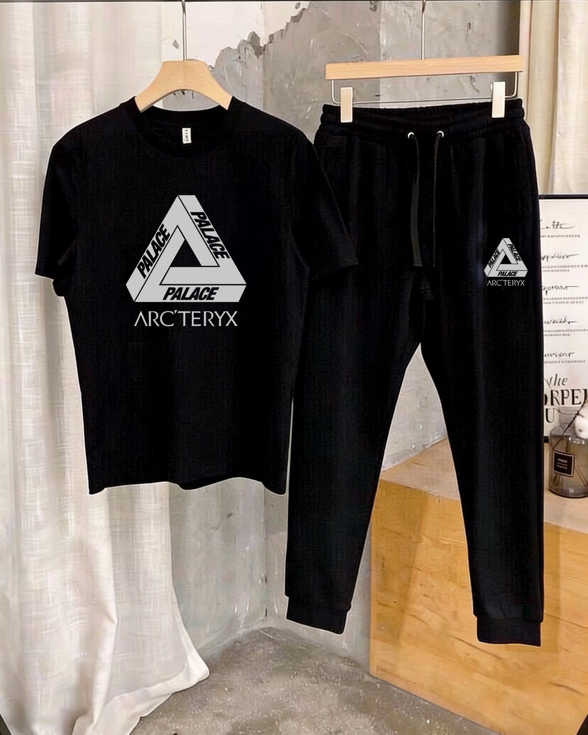 Palace × Arc'teryx Triangle Graphic T‑Shirt & Jogger Pants Set Unisex
