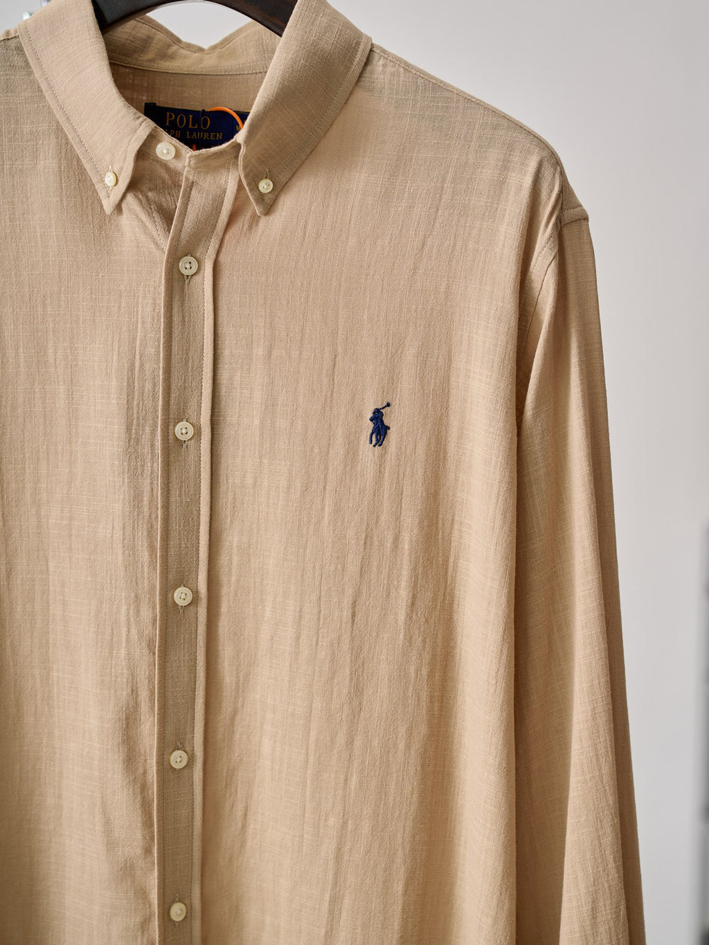 Ralph Lauren Men's Classic Fit Textured Long‑Sleeve Button‑Down Shirt