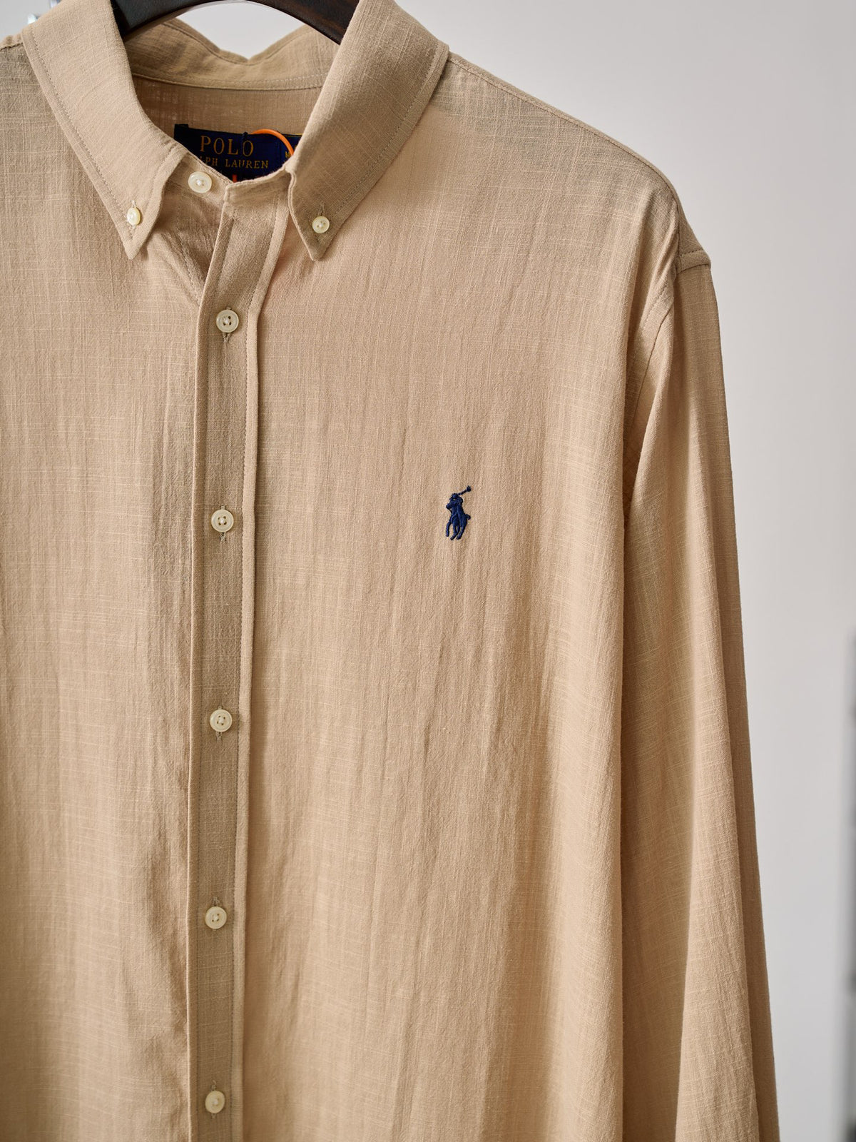 Ralph Lauren Men's Classic Fit Textured Long‑Sleeve Button‑Down Shirt