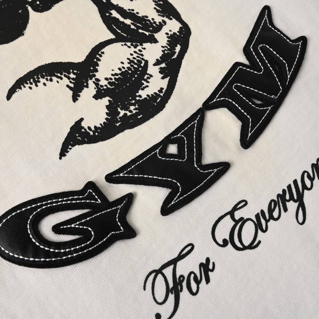 Acne Studios Gym‑Theme Varsity‑Graphic Oversized Crew‑Neck T‑Shirt