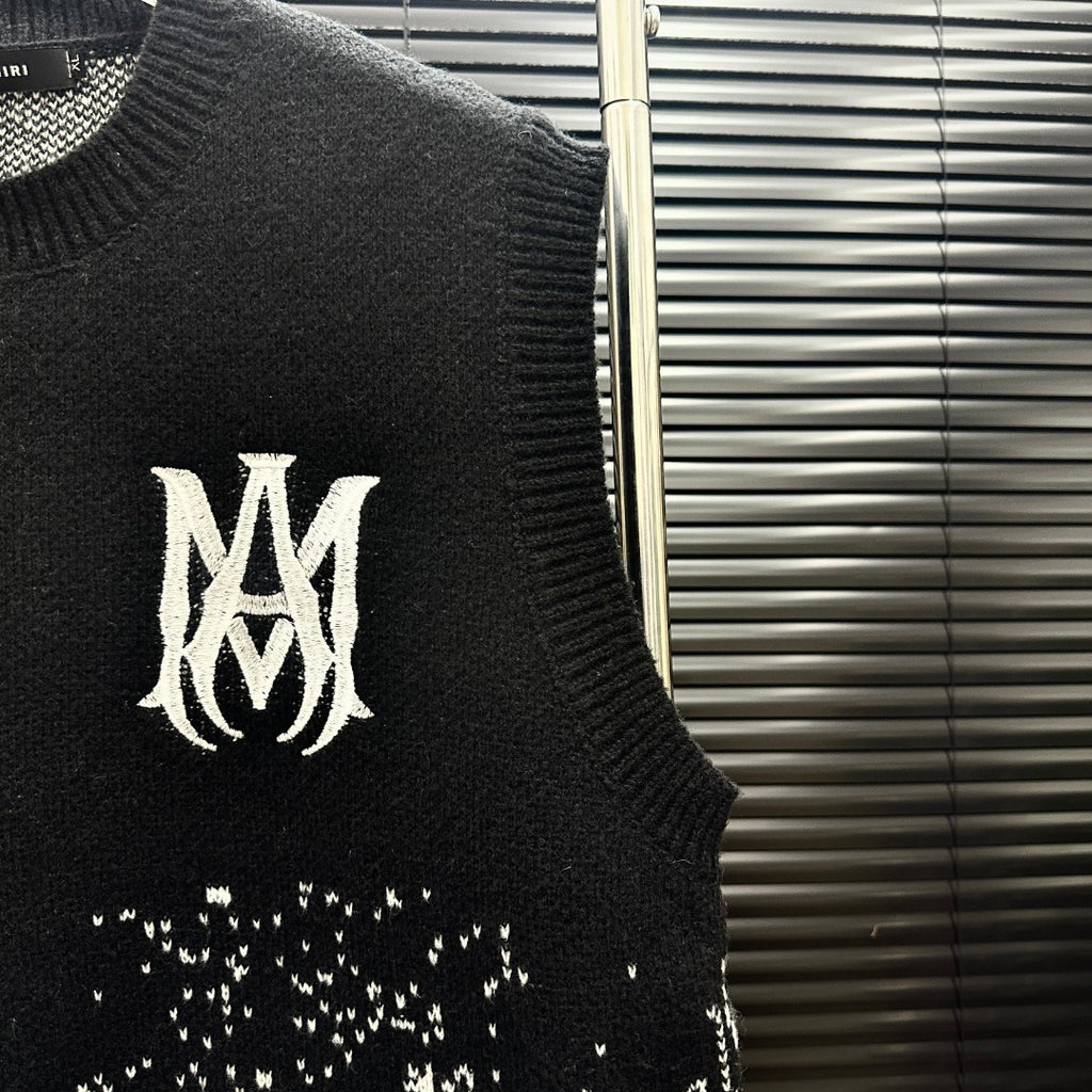 AMIRI MA Monogram Gradient Paisley Knit Vest