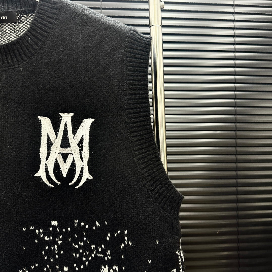 AMIRI MA Monogram Gradient Paisley Knit Vest