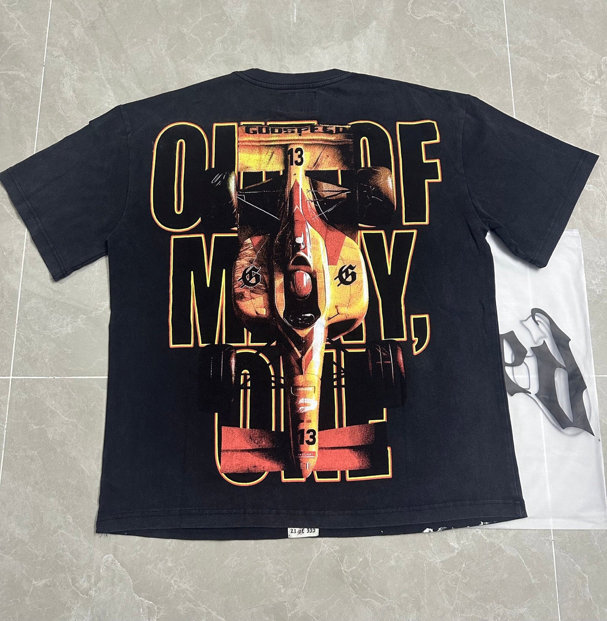 Godspeed Victory Lap Short Sleeve Tee (Washed Black)
