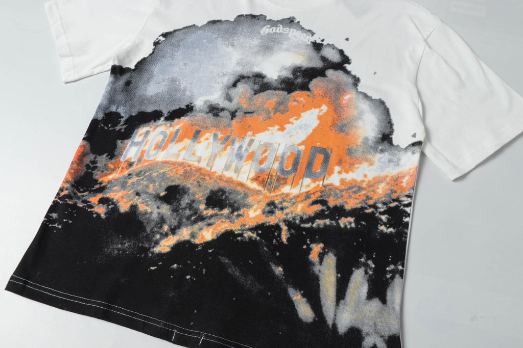 Godspeed Burning Hollywood Graphic T‑Shirt