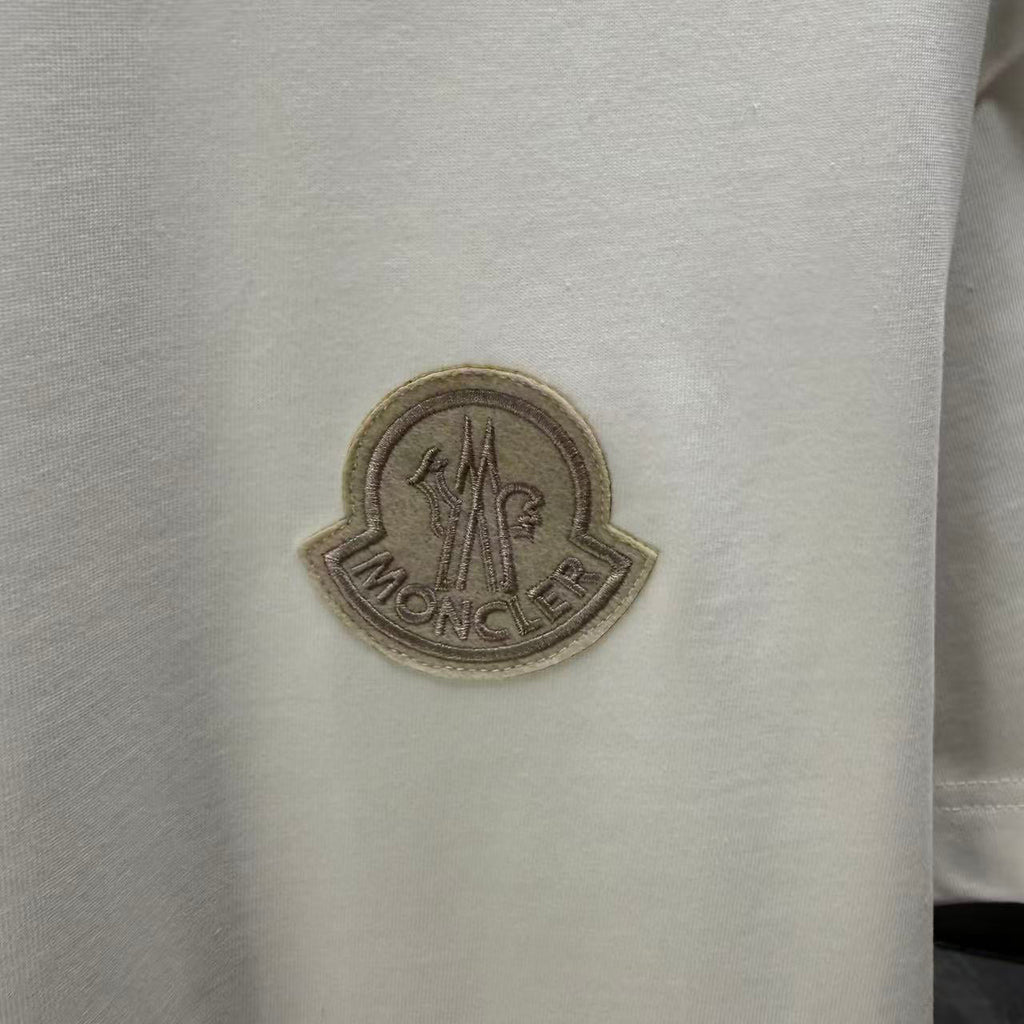 Moncler Tonal 3D Badge T-Shirt White
