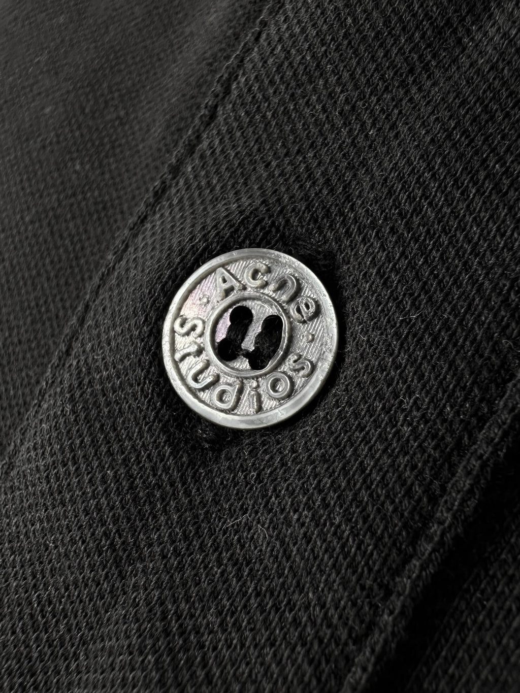 Acne Studios Est.1996 Logo Short‑Sleeve Polo Shirt