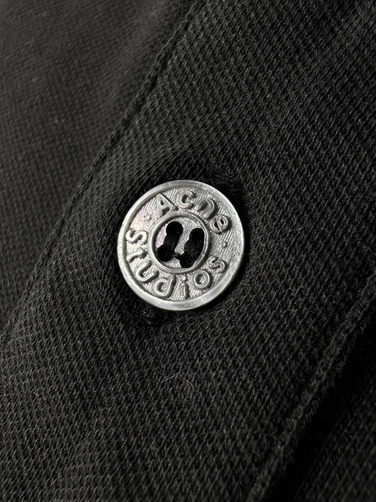 Acne Studios Est.1996 Logo Short‑Sleeve Polo Shirt