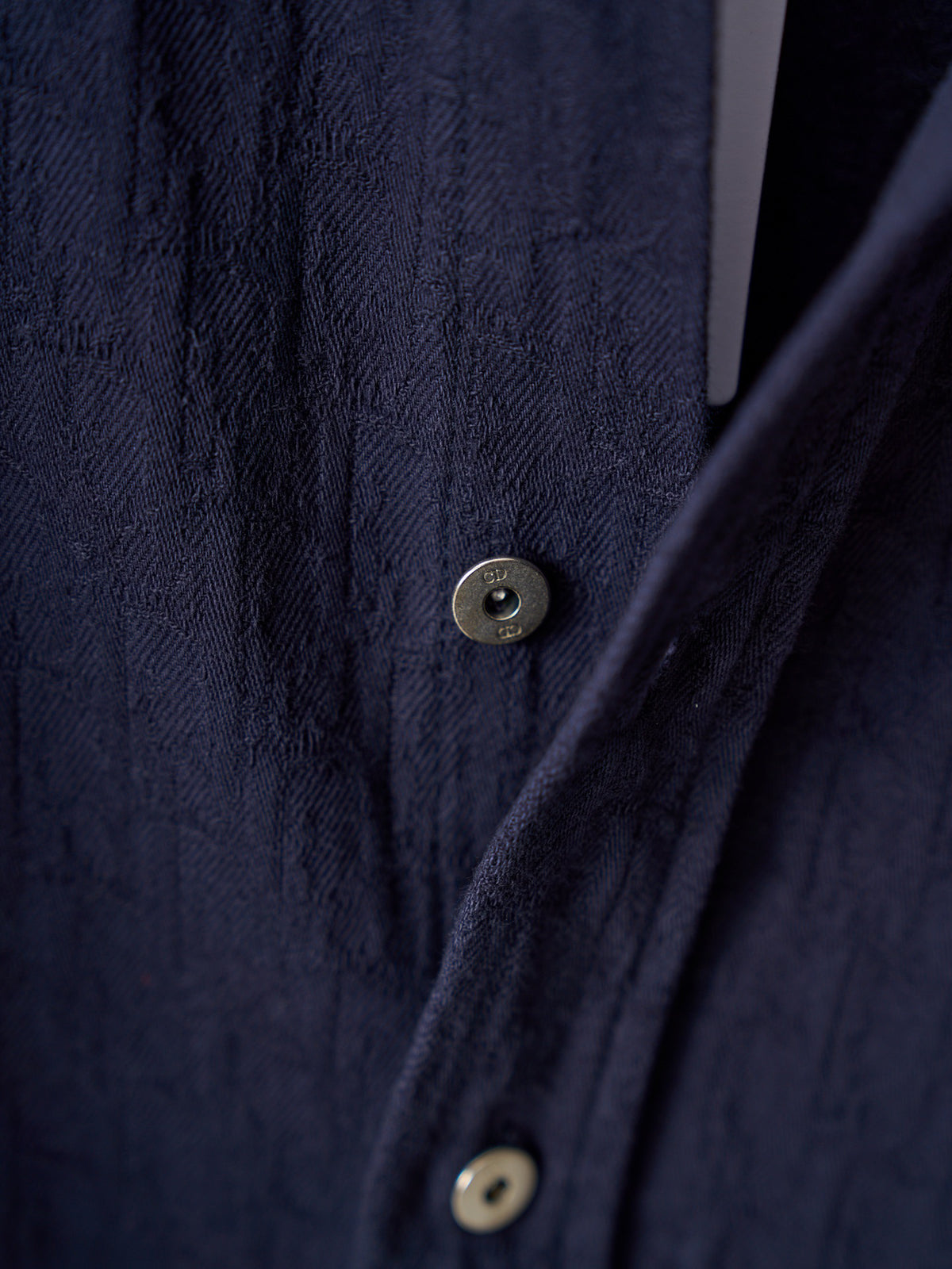 Polo Ralph Lauren Men's Navy Textured Long‑Sleeve Button‑Up Shirt