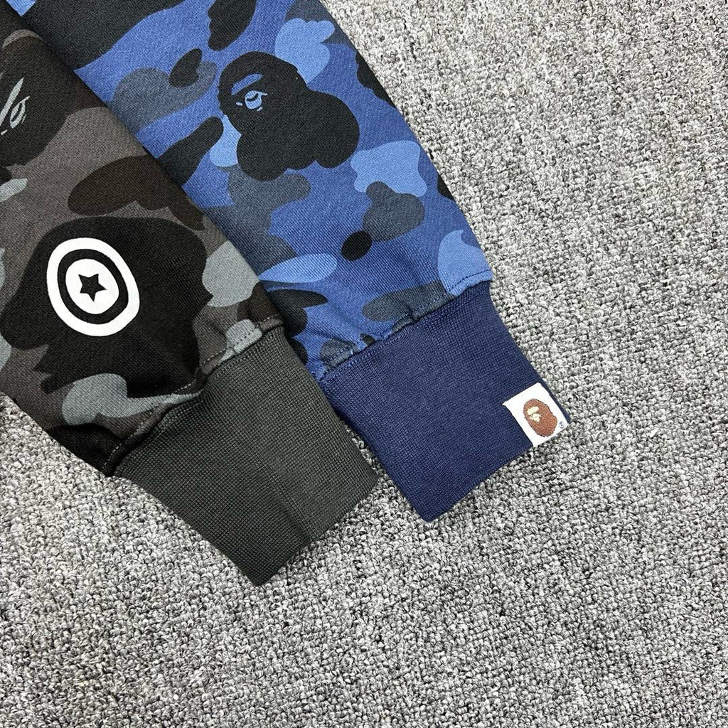 BAPE City Camo Half Shark Full-Zip Hoodie - Dual Camo Split