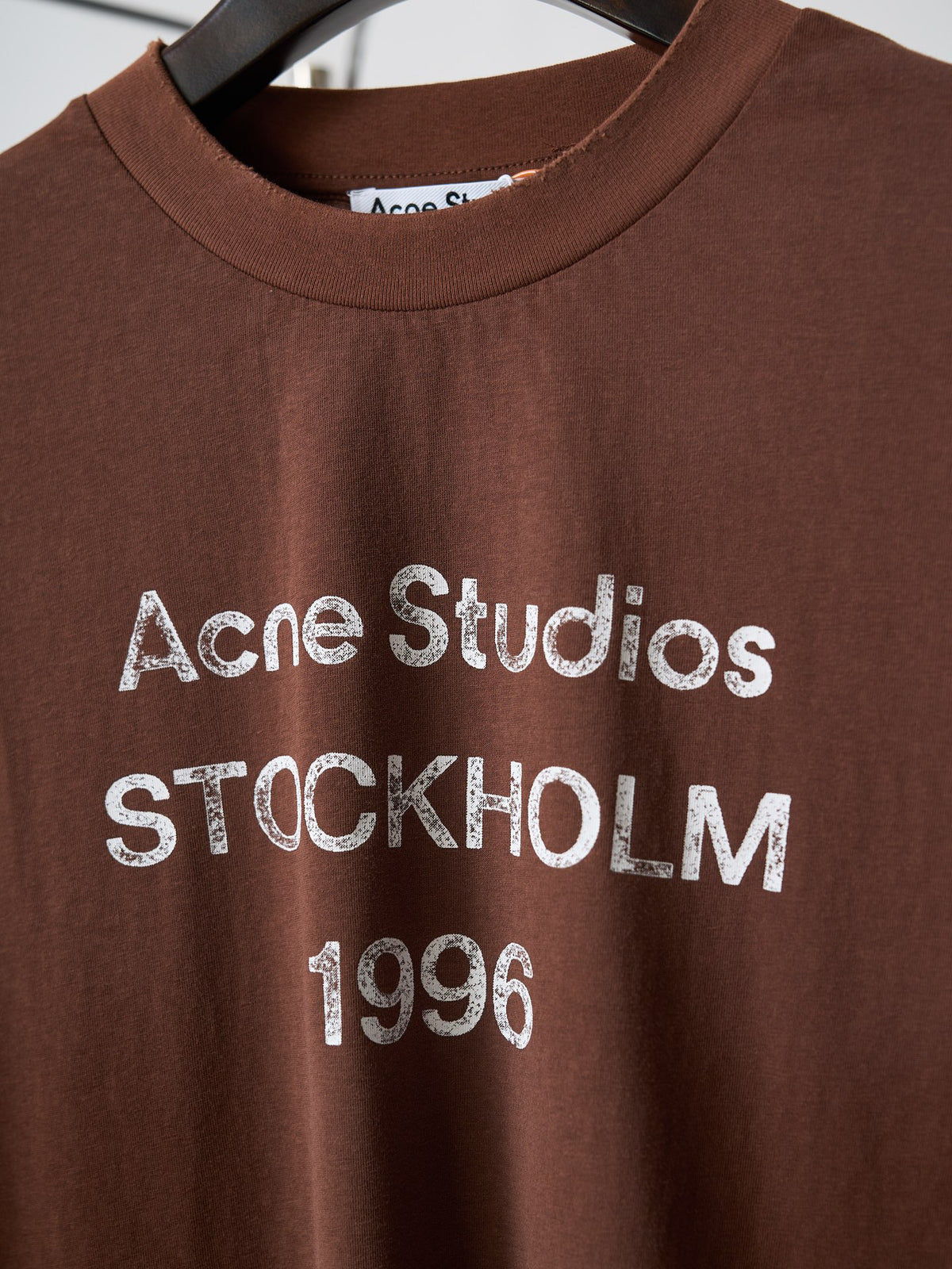 Acne Studios Stockholm 1996 Vintage Print Oversized Short‑Sleeve T‑Shirt