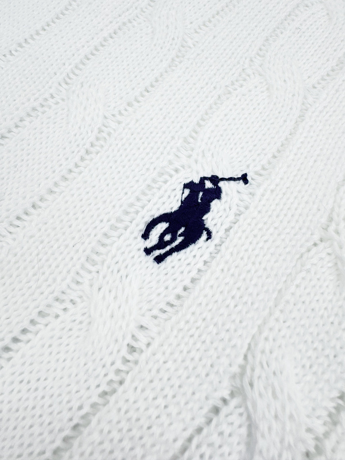 Ralph Lauren Men's Short‑Sleeve Cable‑Knit Crew Neck Sweater