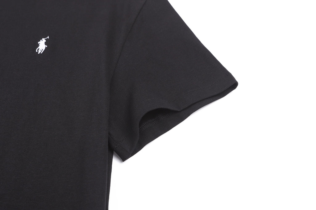 Polo Ralph Lauren Men's Crew‑Neck Short‑Sleeve T‑Shirt, White Pony Embroidery