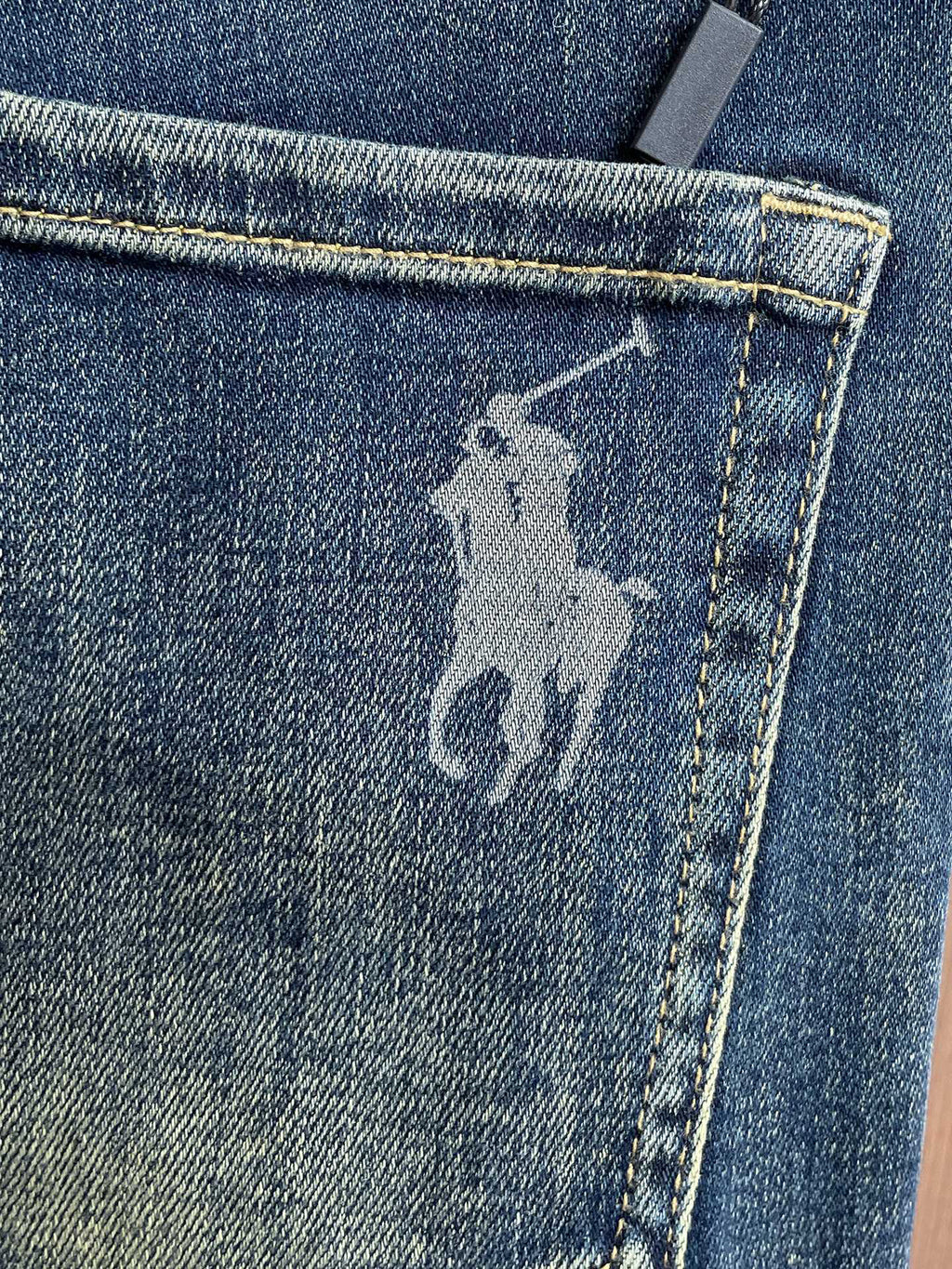 Ralph Lauren Men's Vintage Washed Slim‑Fit Denim Jeans