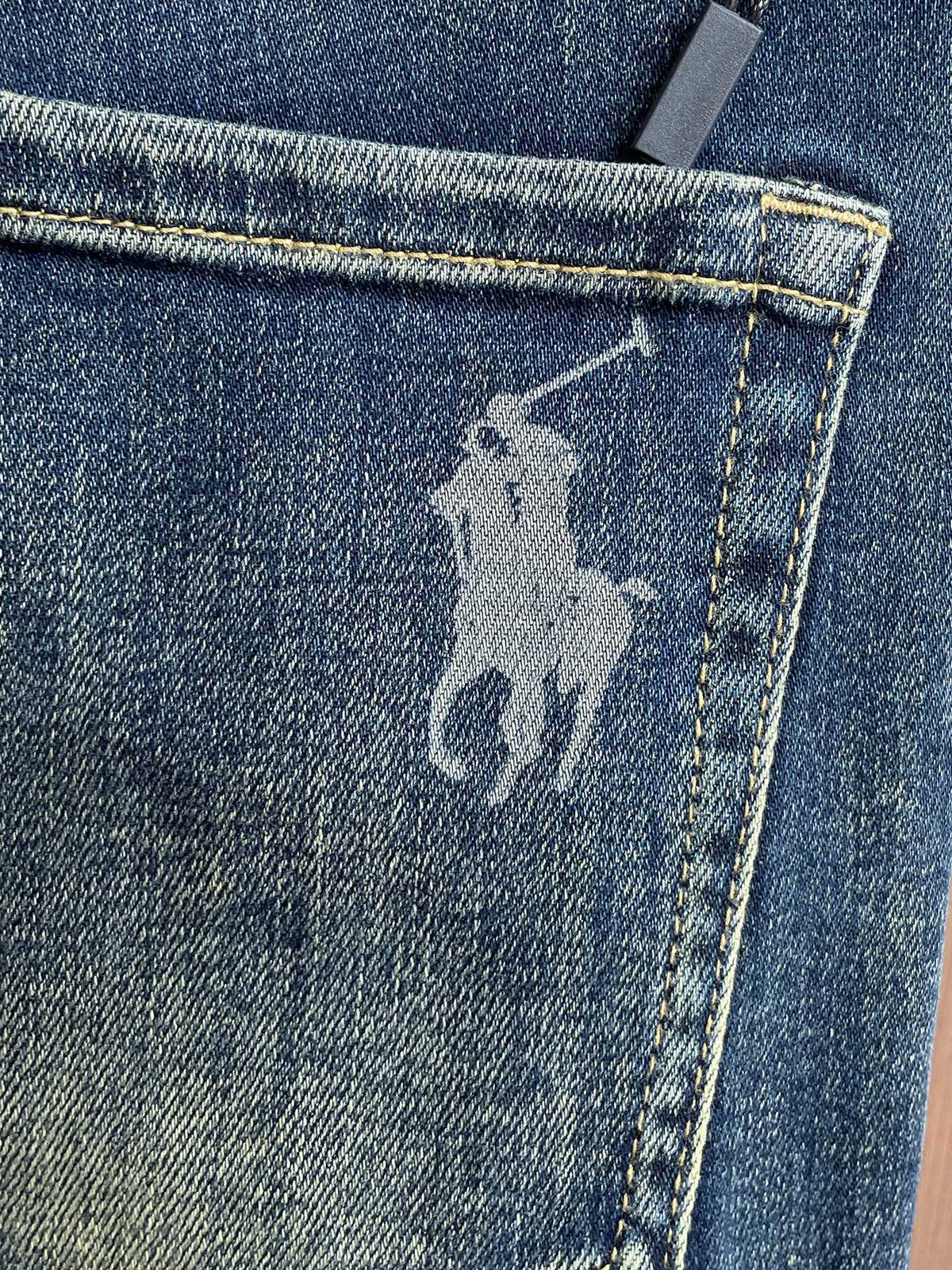 Ralph Lauren Men's Vintage Washed Slim‑Fit Denim Jeans