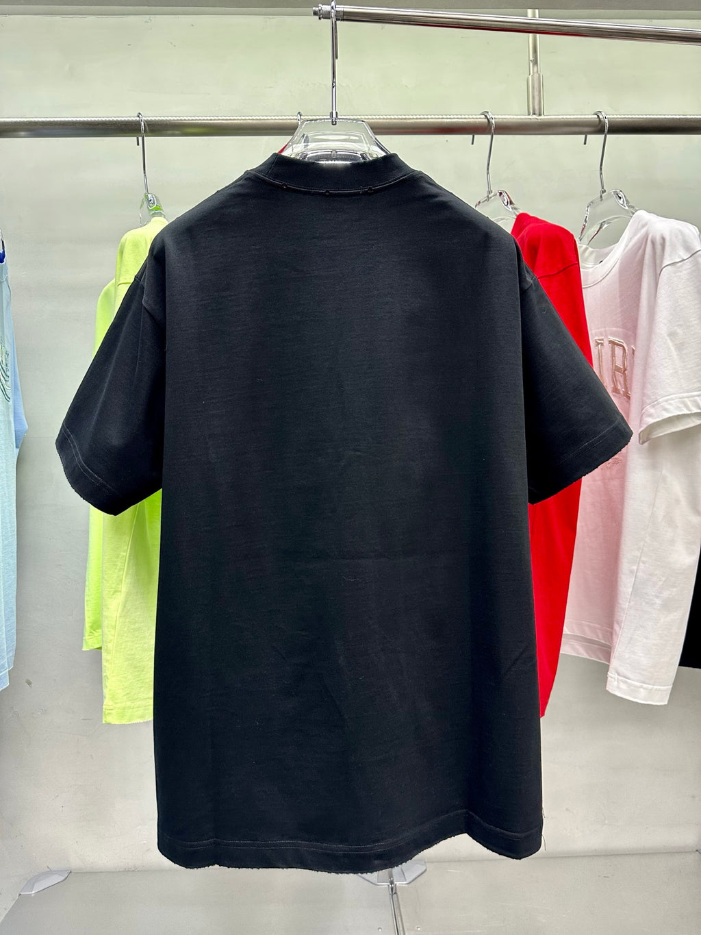 AMIRI Varsity Embroidered MA Logo Short‑Sleeve Crew Neck T‑Shirt