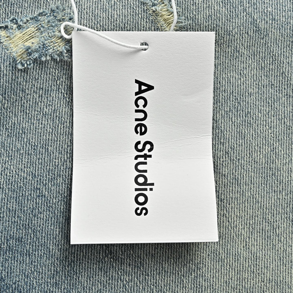 Acne Studios Distressed Wide‑Leg Jeans