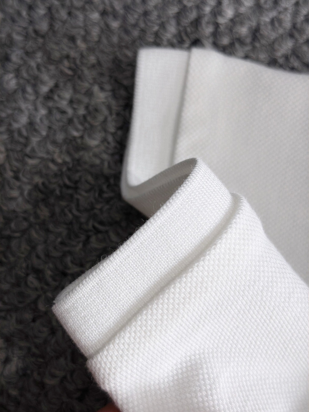 Kids Pique Knit Short‑Sleeve Polo Shirt Small Horse Embroidery Solid White Casual Top