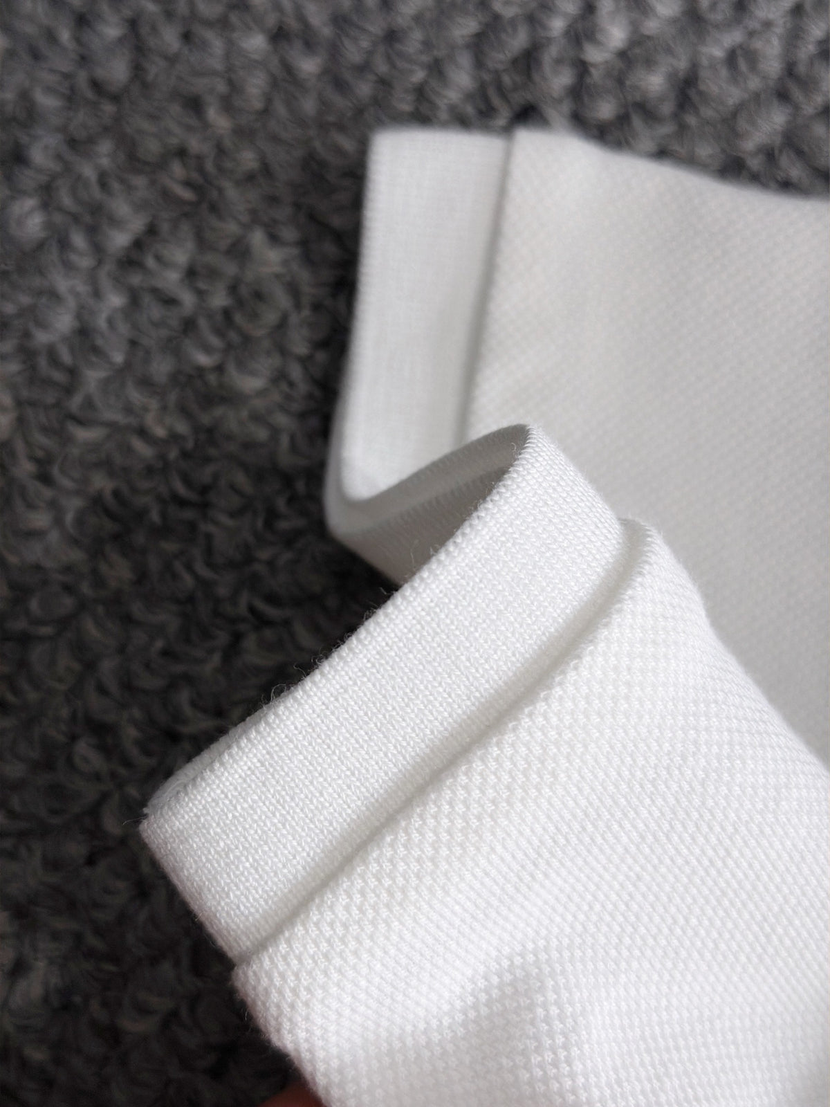 Kids Pique Knit Short‑Sleeve Polo Shirt Small Horse Embroidery Solid White Casual Top