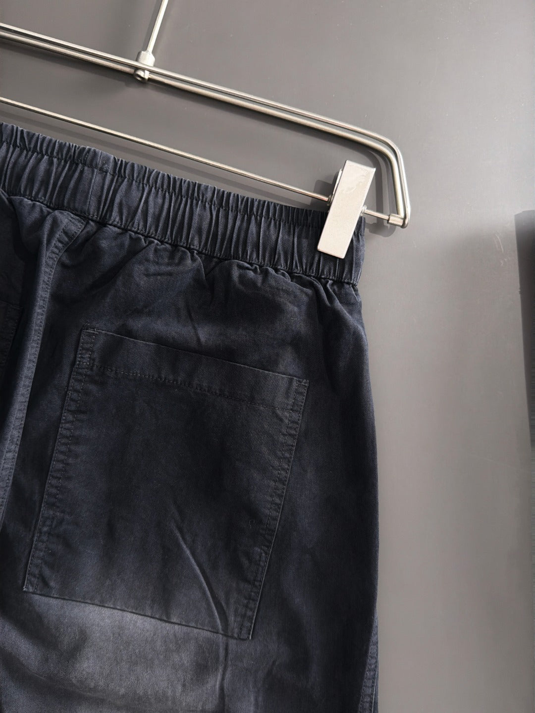 Men's Elastic Drawstring Wide‑Leg Casual Pants, Rider Embroidery Stitched Panel Trousers