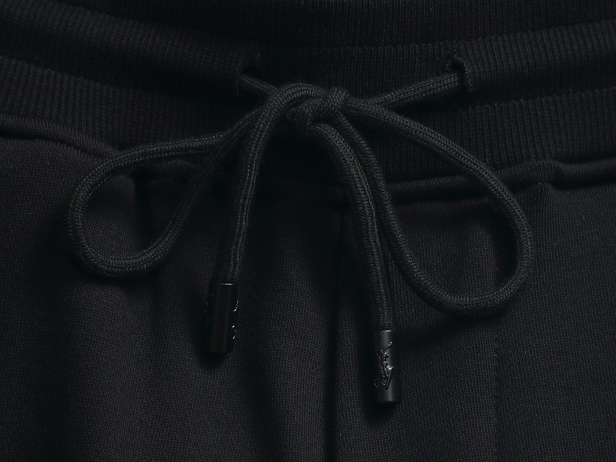 Ralph Lauren Men's Drawstring French Terry Sweat Shorts With Red Pony Logo