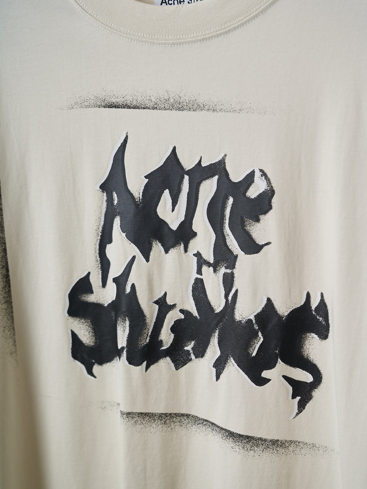 Acne Studios Unisex Graffiti Graphic Short‑Sleeve Crew‑Neck T‑Shirt