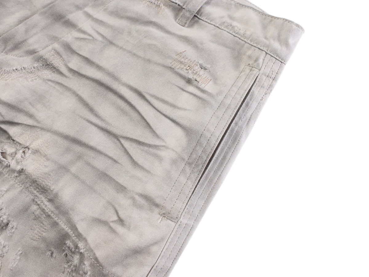 Acne Studios Distressed Washed‑Out Wide‑Leg Trousers