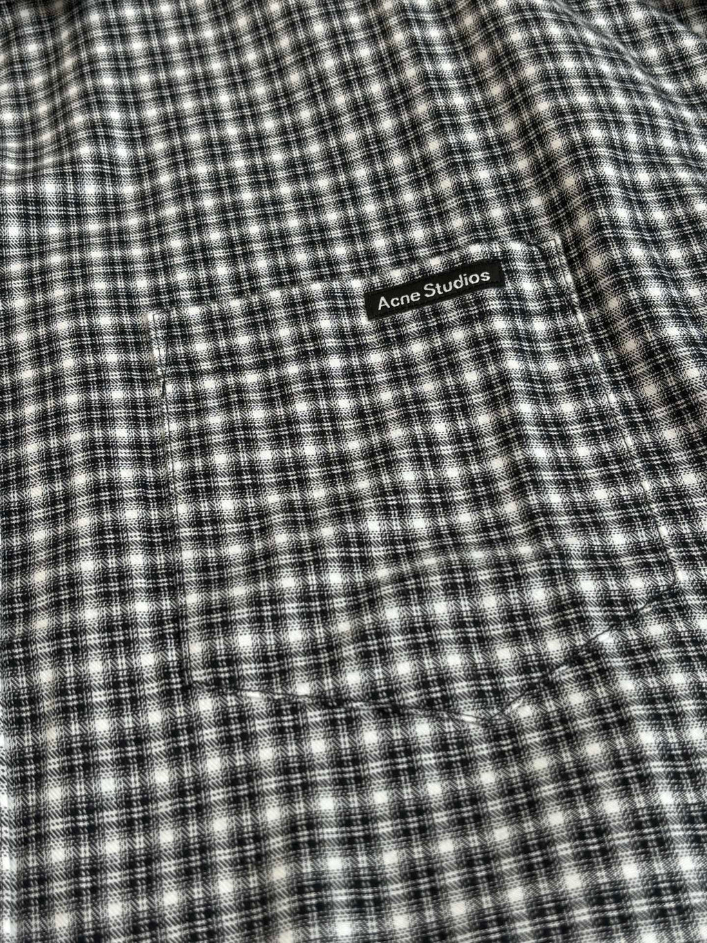 Acne Studios Oversized Long‑Sleeve Plaid Button‑Down Shirt