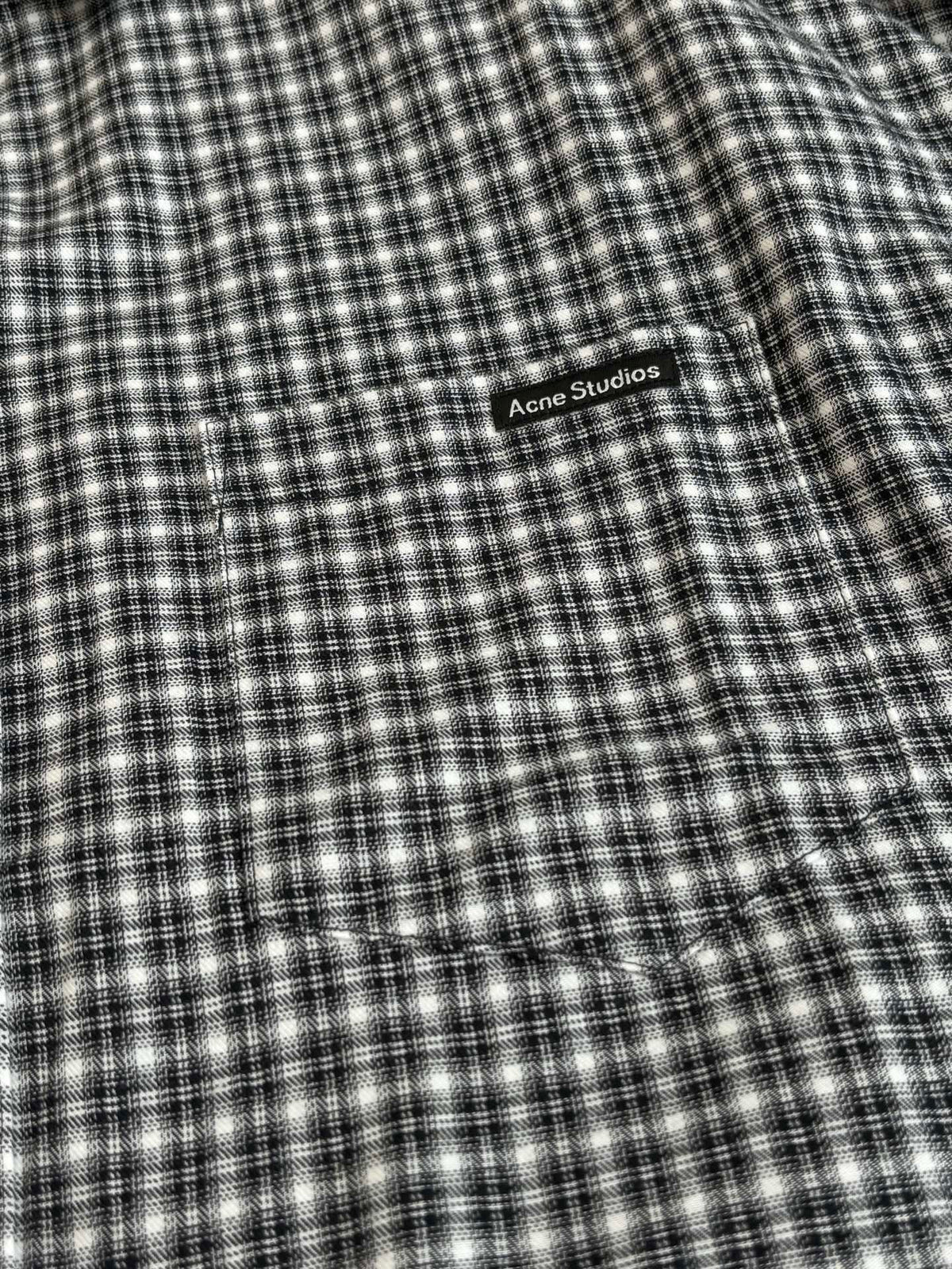 Acne Studios Oversized Long‑Sleeve Plaid Button‑Down Shirt