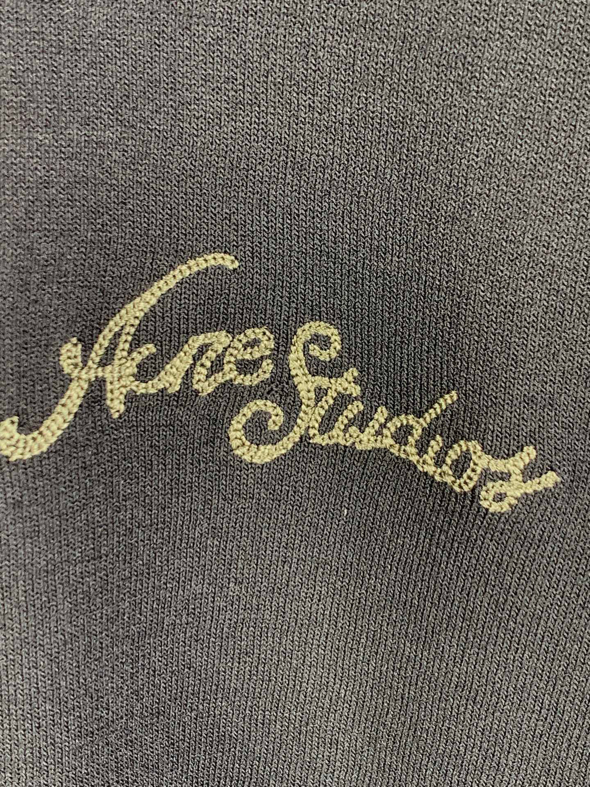 Acne Studios Script Logo Short‑Sleeve Knit T‑Shirt