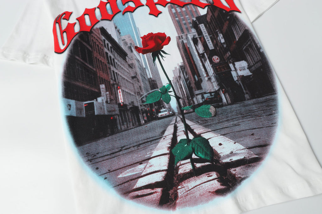 Godspeed City Street Rose Vintage Graphic Tee