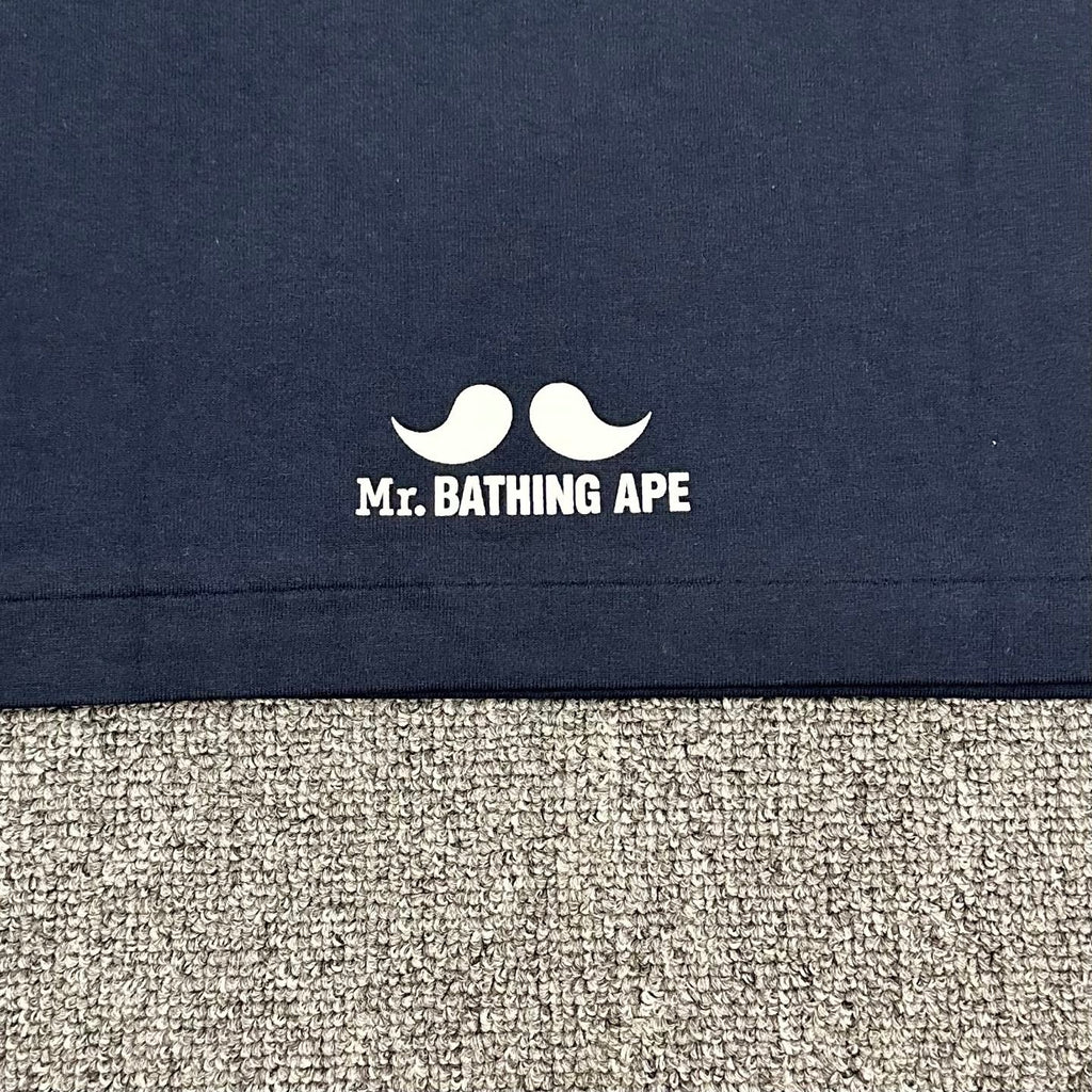 BAPE SS25 Mr. Bathing Bape Bearded Gentleman Ape Oversized Heavyweight Unisex T-Shirt