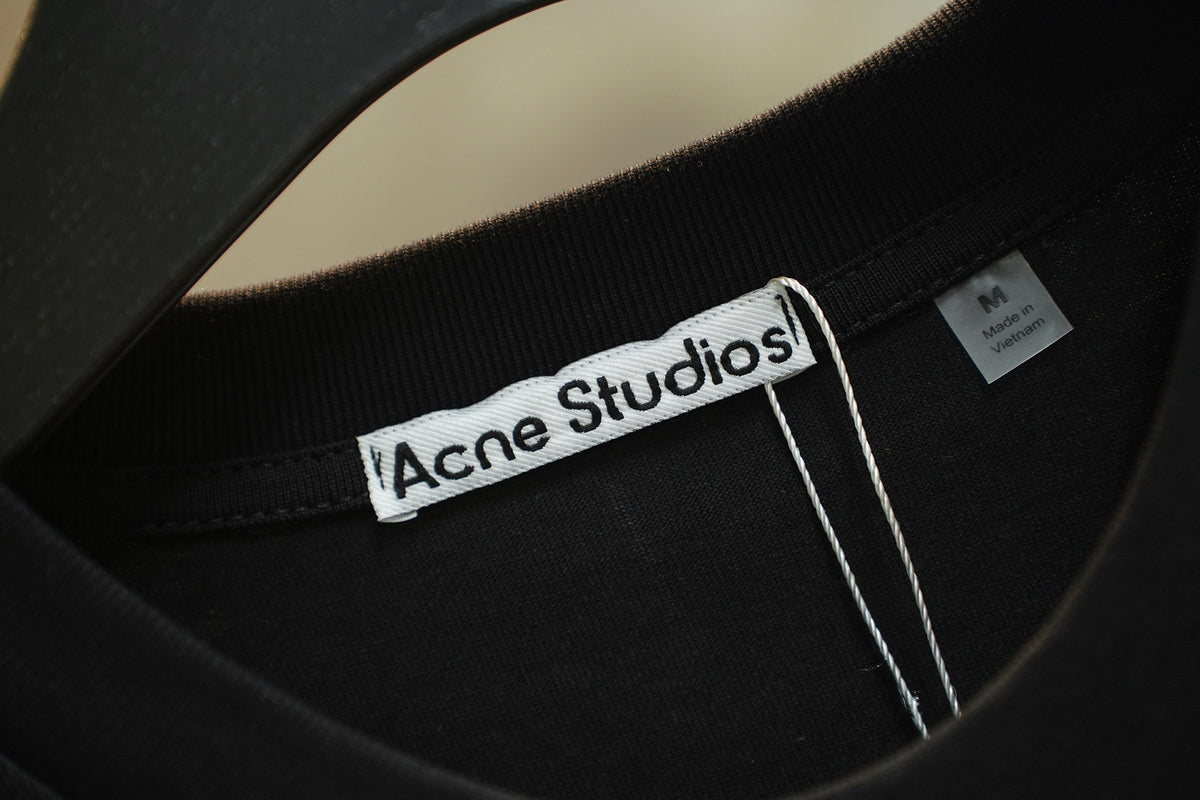 Acne Studios Solid Crew‑Neck Short‑Sleeve T‑Shirt