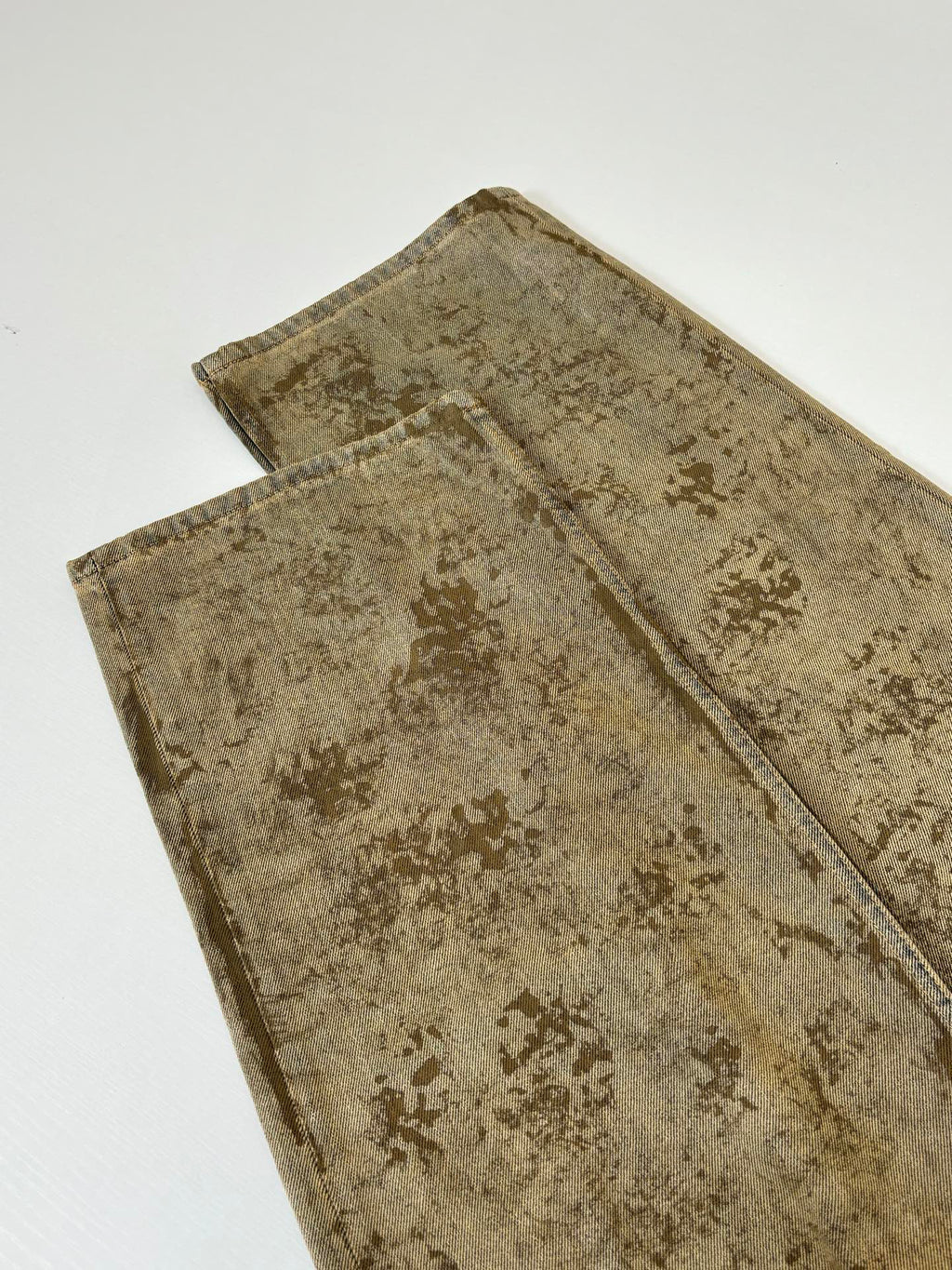 Acne Studios Vintage Distressed‑Print Wide‑Leg Jeans
