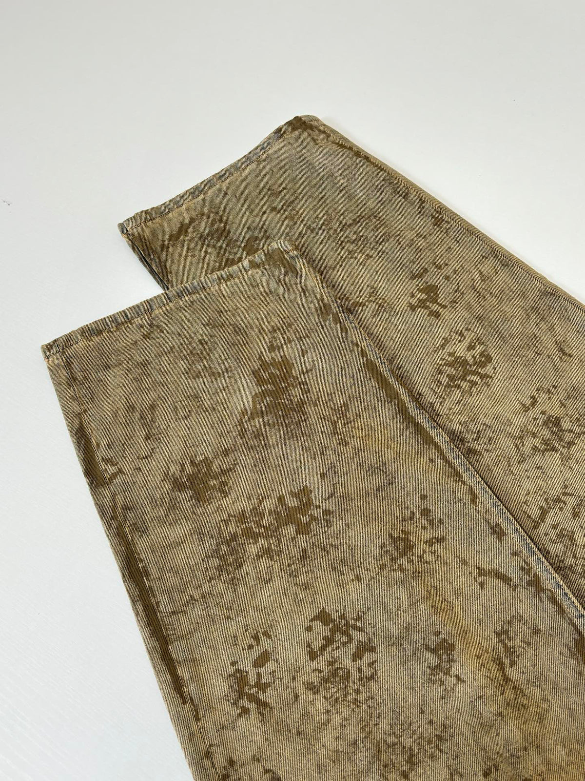 Acne Studios Vintage Distressed‑Print Wide‑Leg Jeans