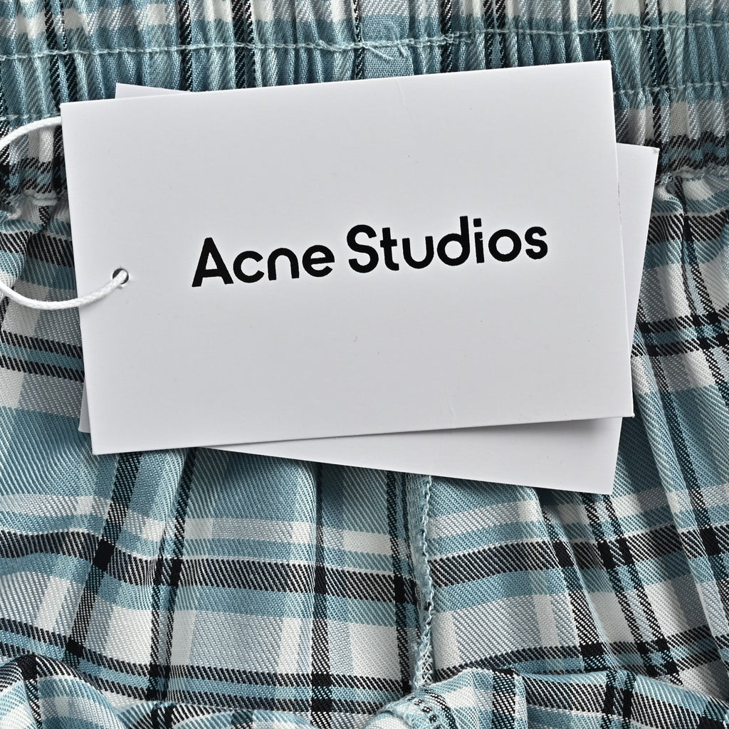 Acne Studios Check Drawstring Shorts