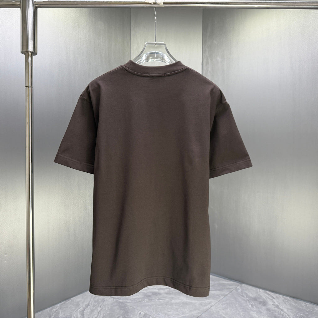 Moncler Double Badge T-Shirt Dark Brown