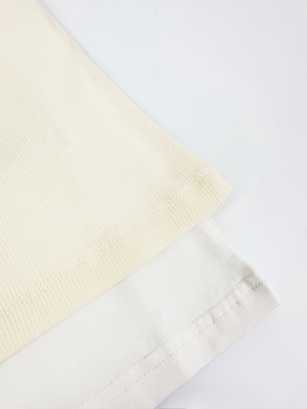 Acne Studios 1996‑Label Mock‑Layered Ribbed Tank Short‑Sleeve Top