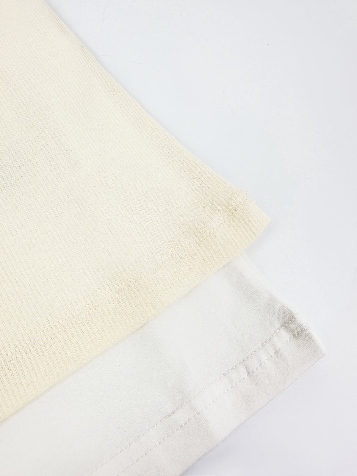 Acne Studios 1996‑Label Mock‑Layered Ribbed Tank Short‑Sleeve Top