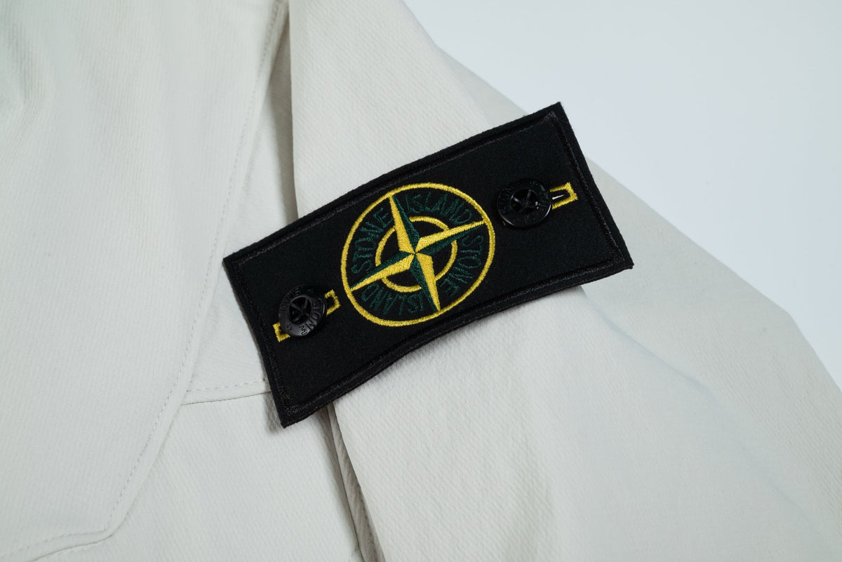 Stone Island Hooded Soft-Shell Jacket with Zip Pockets and Compass Badge