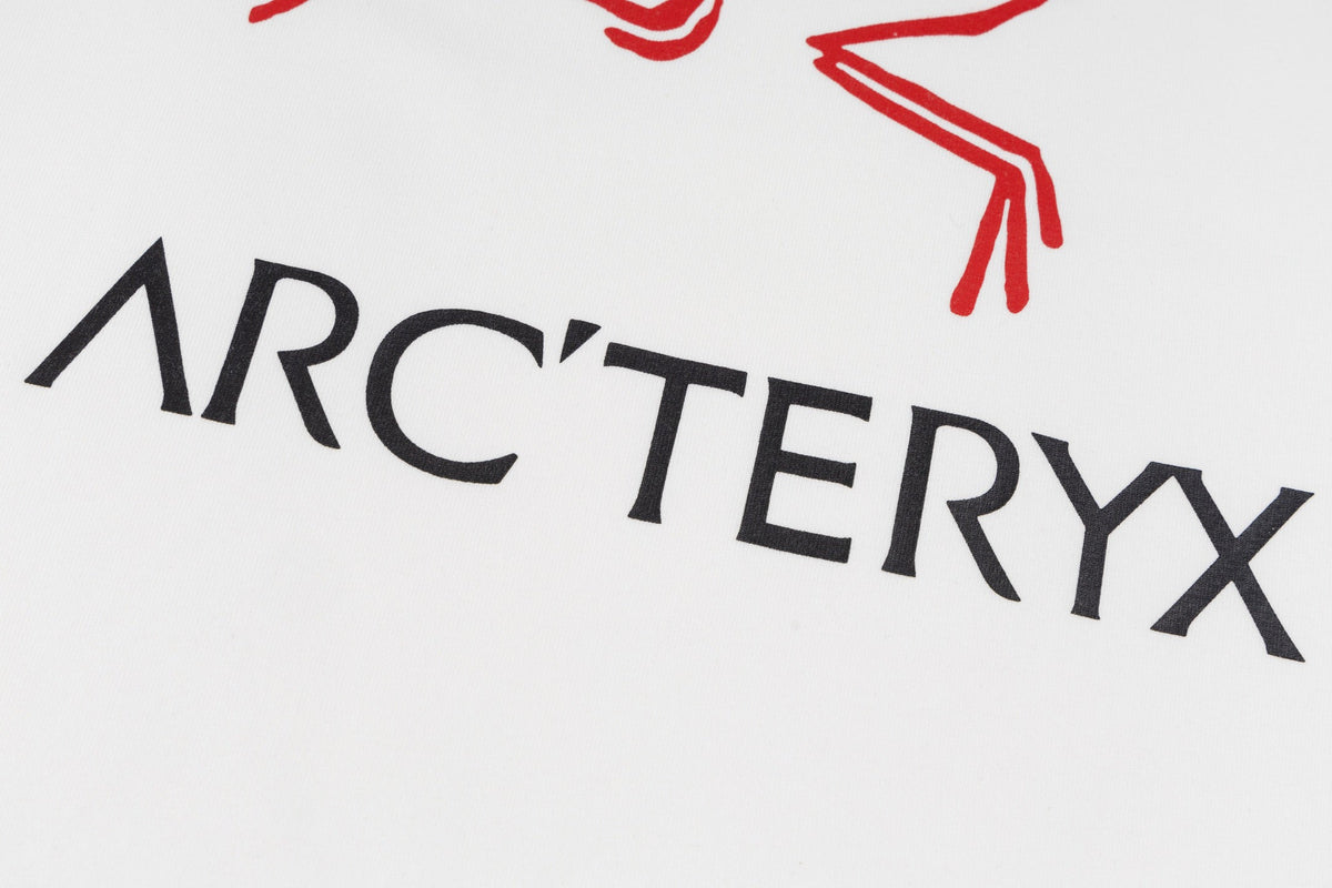 Arc'teryx Red Bird Logo Crew Neck Short‑Sleeve T‑Shirt, Unisex Relaxed Fit Tee