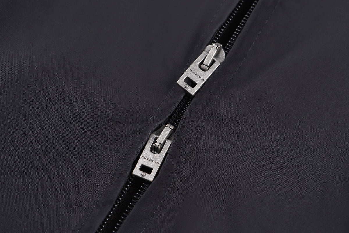 Acne Studios Zip‑Up Collared Harrington Jacket